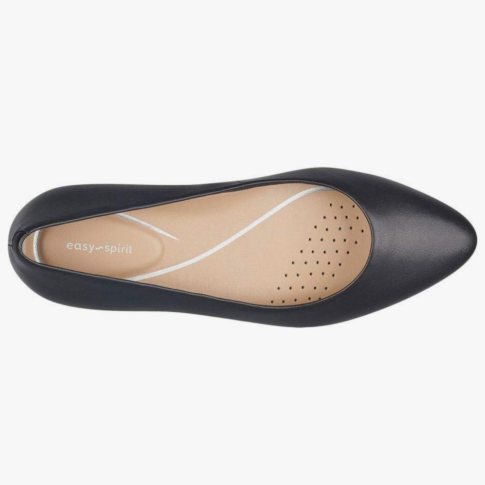 EasySpirit CALDISE Pump Black Leather PointedToe SlipOn BlockHeel Size 8 1/2 NIB - Picture 8 of 16